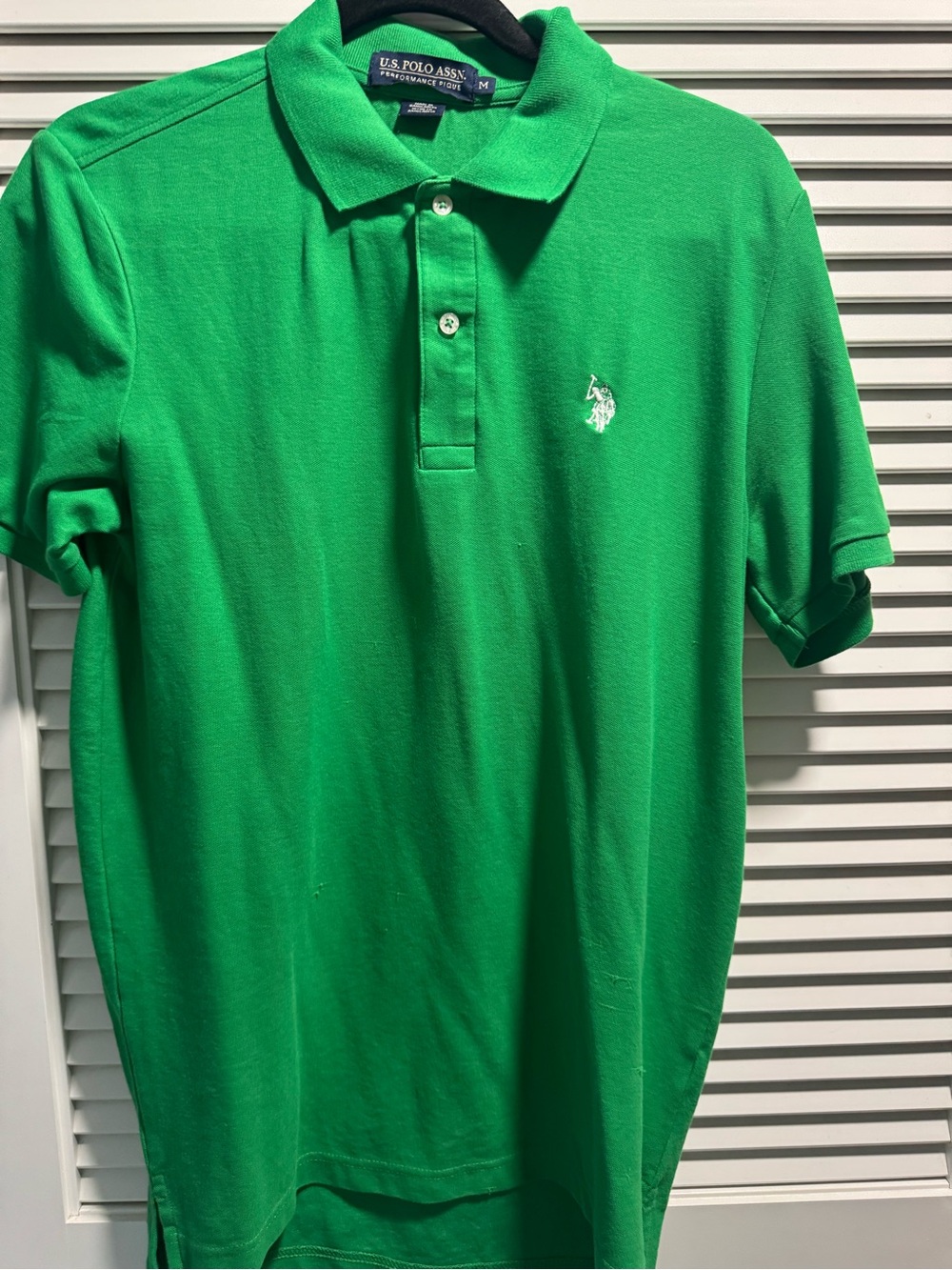 U.S. Polo Assn. Bright Green Men's Short Sleeve Polo